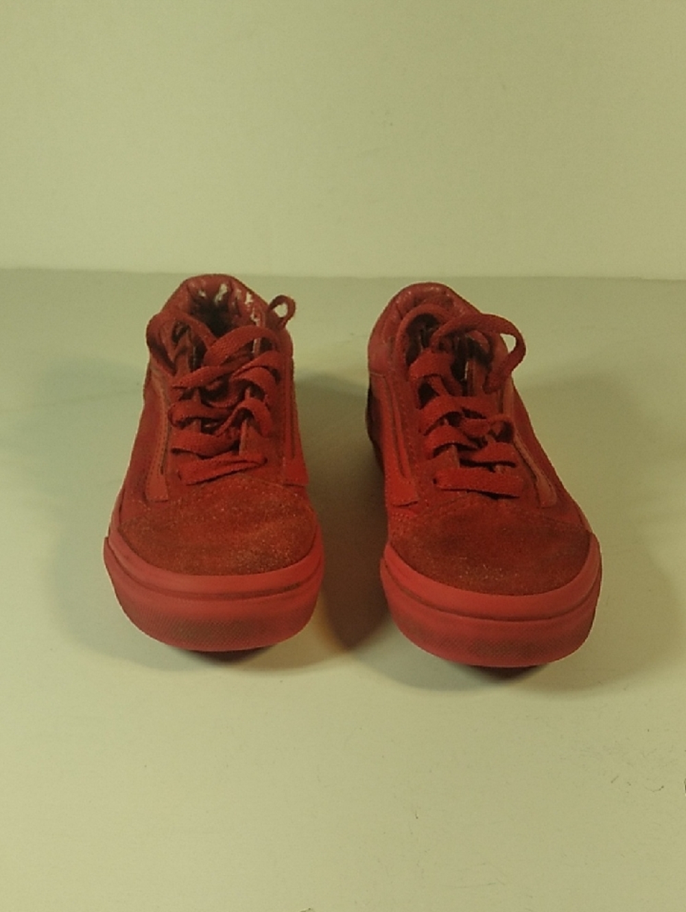 Kids Vans Red Swede Sneakers Size Kids12